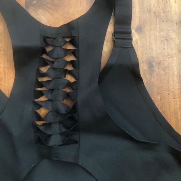 Victoria Sport Black Activity Bra / sports bra with woven back Small - Picture 3 of 8